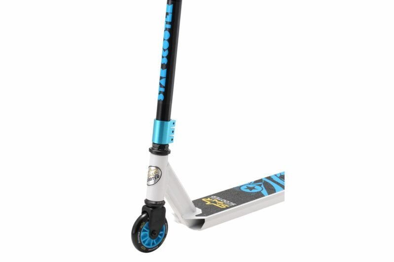 STAR SCOOTER Freestyle Aluminium Jump Stuntscooter ab 7 - 8 Jahre 100mm Advanced Entry Edition-weiß (3)