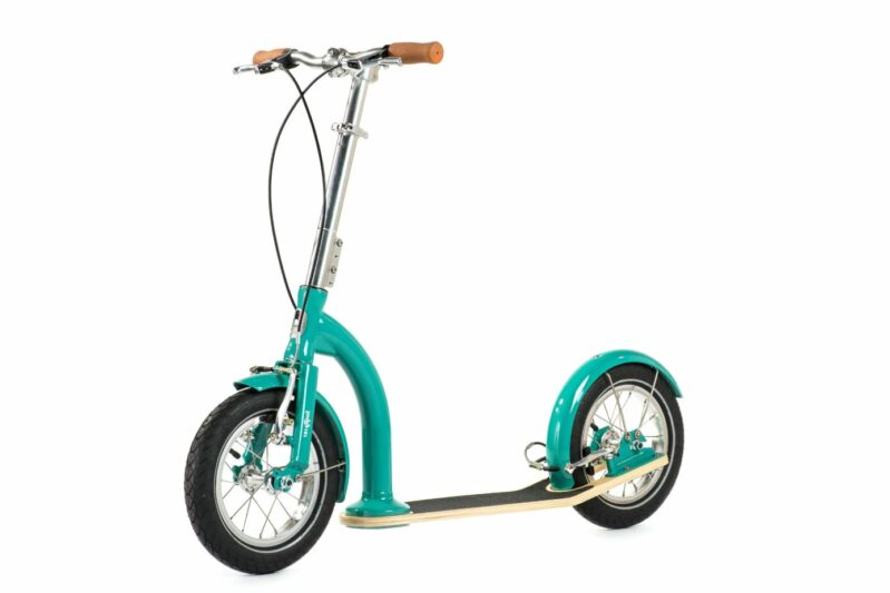 Swifty-IXI-Kinderroller-Scooter-Retro-Design-türkis-seite