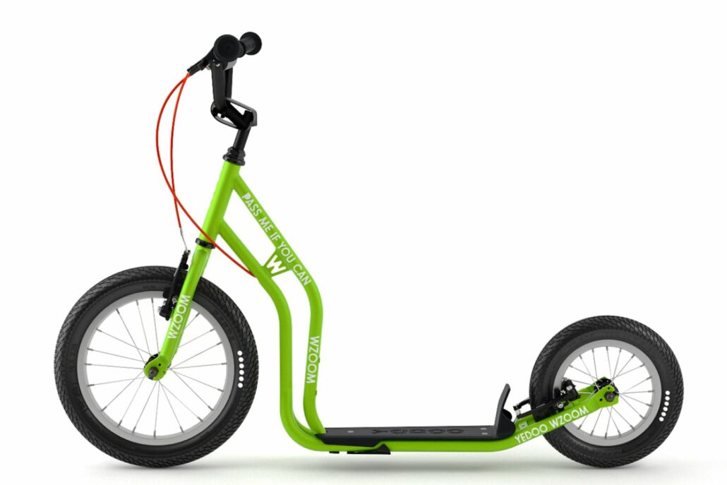 Kick Scooter für Kids Yedoo New WZOOM Green Tretroller Kinderroller mit Luftreifen ab 6 Jahre